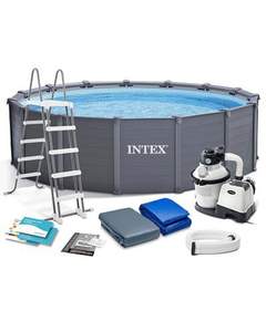 Intex 26384 (478х124 სმ) კარკასული აუზი