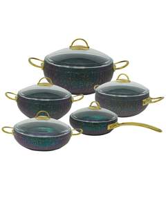 Sonessa 5IN1 Green გრანიტის ქვაბები