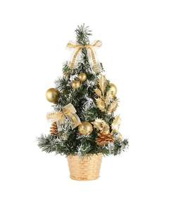 ნაძვის ხე SS2134G მორთული ქოთანში 60 სმ