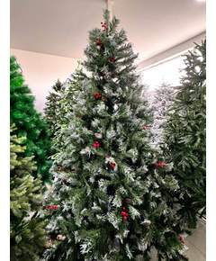 ნაძვის ხე Dz2310 დათოვლილი გირჩებით 240 სმ