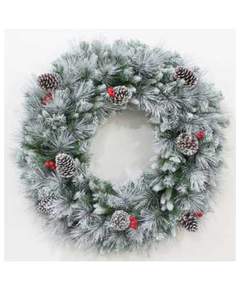 საშობაო გვირგვინი Sq2201-60 დათოვლილი 60 სმ