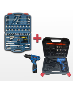ZXTOOLS-ის ინსტრუმენტების ნაკრები 78PCS Edon-ის აკუმ. სახრახნისი აქსესუარებით LV3-1210