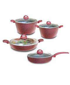 Berllong-ის ბიო-გრანიტის ქვაბების ნაკრები 4in1 Lava Stone