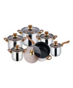 KING Hoff-ის უჟანგავი ფოლადის ქვაბების ნაკრები KH-4443