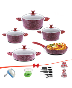 TAC-ის გრანიტის ქვაბები 5in1 Violet