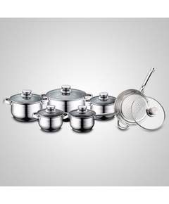 Royalty Line-ს უჟანგავი ფოლადის ქვაბების ნაკრები RL-1231