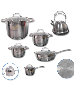 ZEPTER-ის ქვაბების ნაკრები ZP 4333 12 PCS