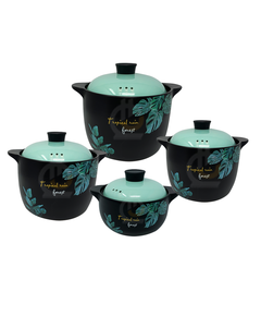 (AK)Berllong-ის ნატურალური ქვის ქვაბების ნაკრები 4in1 blue