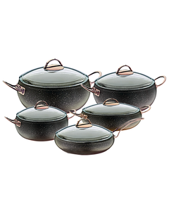 Oncu-ს გრანიტის ქვაბები 5in1 (Black)