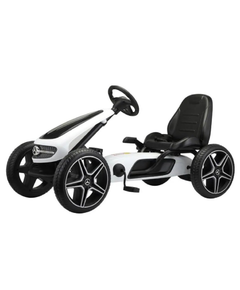 ბავშვთა პედლებიანი რკინის კარტინგი N123BW, ფერი: თეთრი