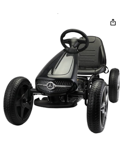 ბავშვთა პედლებიანი რკინის კარტინგი N123B, ფერი: შავი