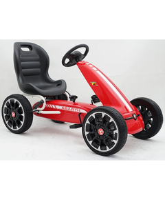 ბავშვთა პედლებიანი რკინის კარტინგი 9388R, ფერი: წითელი