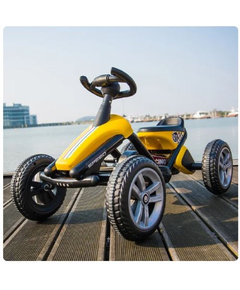 ბავშვთა პედლებიანი რკინის კარტინგი 3188-Y, ფერი: ყვითელი