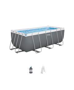Bestway 56454 მართკუთხედი კარკასული აუზი 4.88 m x 2.44 m