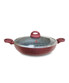 Berllong-ის ბიო-გრანიტის ტაფა-ქვაბი 30 სმ Lava Stone