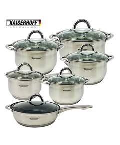 Kaiserhoff KH 4360 უჟანგავი ფოლადის ქვაბების ნაკრები