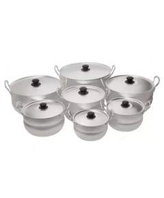 Scovo 7PCS ალუმინის ქვაბების ნაკრები