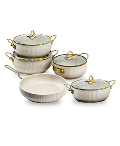 Evita White 5IN1 გრანიტის ქვაბების ნაკრები