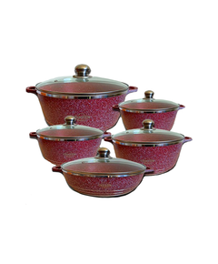 Uakeen-ის ბიო გრანიტის ქვაბები 5IN1 Red