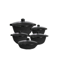 Uakeen-ის ბიო გრანიტის ქვაბები 5IN1 Black