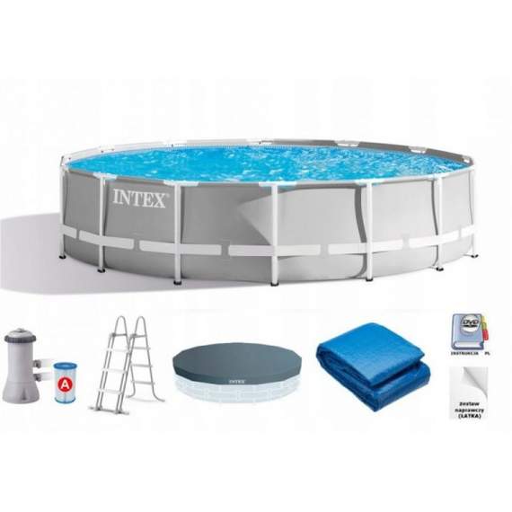 Intex 26724 (457x107სმ) კარკასული აუზი