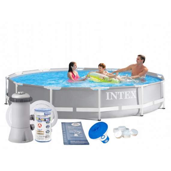 Intex 26712 (305x76სმ) კარკასული აუზი