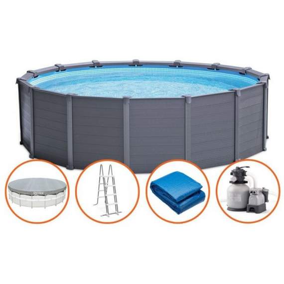 Intex 26384 (478х124 სმ) კარკასული აუზი, 2 image