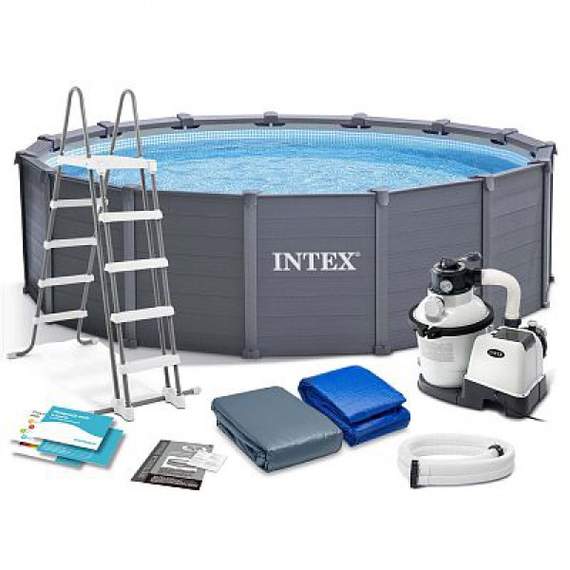 Intex 26384 (478х124 სმ) კარკასული აუზი