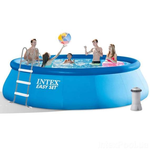 Intex 26166 (457x107სმ) გასაბერი აუზი