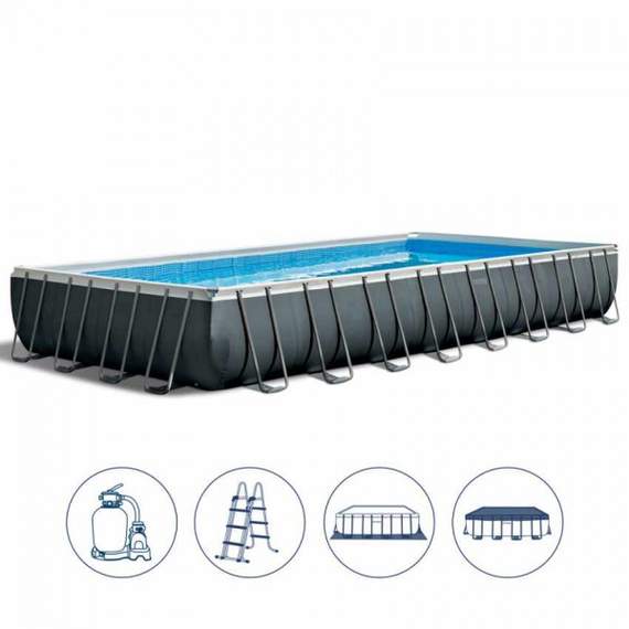 Intex 26374 (975x488x132სმ) კარკასული აუზი