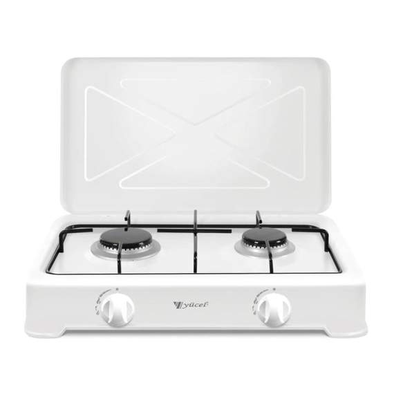 YUCEL O-200 WHITE დასადგმლი ქურა