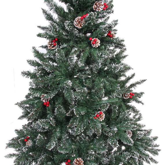 ნაძვის ხე S720-150 თოვლით და გირჩებით 150 სმ, 3 image