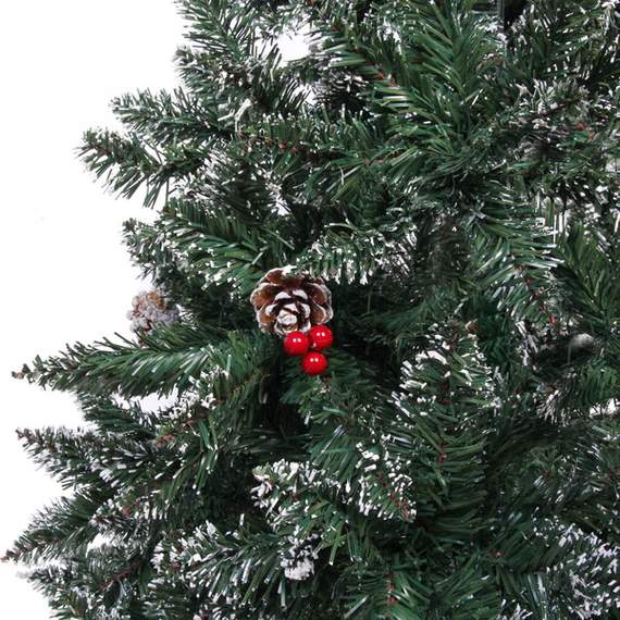 ნაძვის ხე S720-180 თოვლით და გირჩებით 180 სმ, 4 image