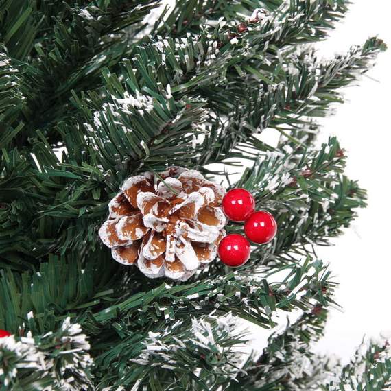 ნაძვის ხე S720-240 თოვლით და გირჩებით 240 სმ, 6 image