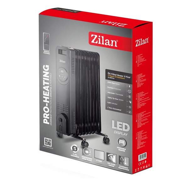 Zilan ZLN8416 9 სექციანი ზეთის რადიატორი, 6 image