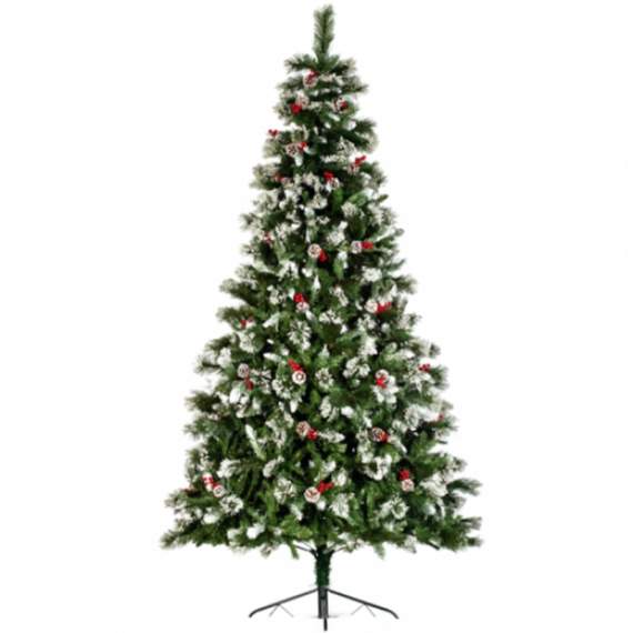 ნაძვის ხე Sz736-240 გირჩით და კენკრით 240 სმ