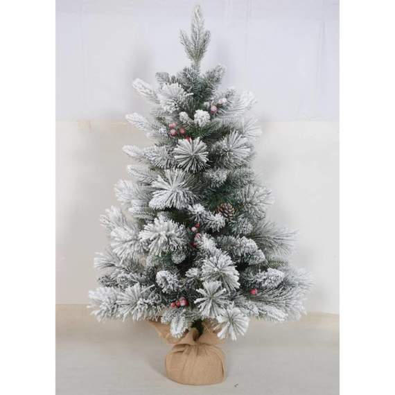 ნაძვის ხე დათოვლილი ტომარაში 60 სმ