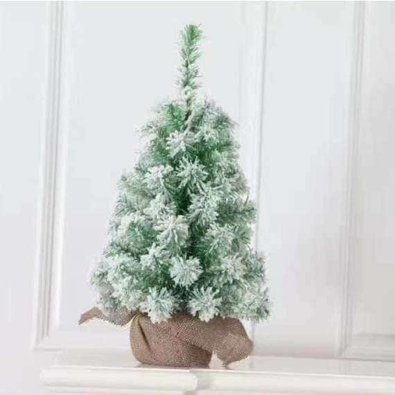 ნაძვის ხე S1010b-60 დათოვლილი ტომარაში 60 სმ