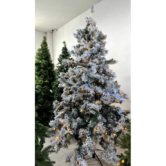 ნაძვის ხე Dz2338 დათოვლილი განათებით 240 სმ