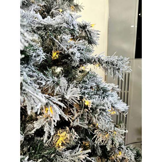 ნაძვის ხე Dz2338 დათოვლილი განათებით 240 სმ, 3 image