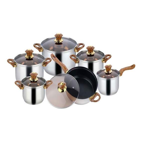 KING Hoff-ის უჟანგავი ფოლადის ქვაბების ნაკრები KH-4443