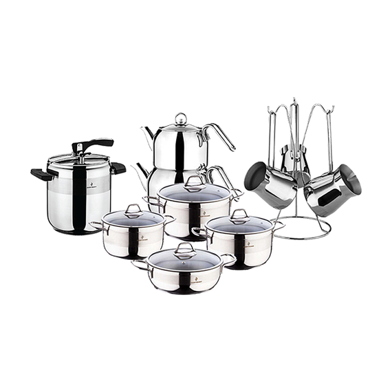 Sofram-ის უჟანგავი ფოლადის ქვაბების ნაკრები