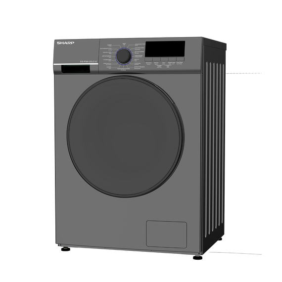 სარეცხი მანქანა SHARP ES-FS812DLZ-S, 2 image