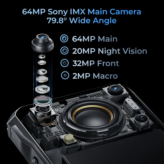 მობილური ტელეფონი Oukitel WP33 PRO Black 8(14)+256GB, 4 image