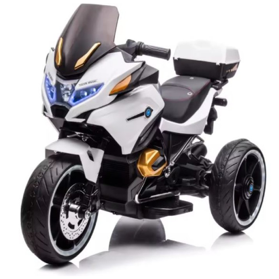ბავშვის ელექტრო მოტოციკლი GOLDEN CHILD KP1698W, ფერი: თეთრი