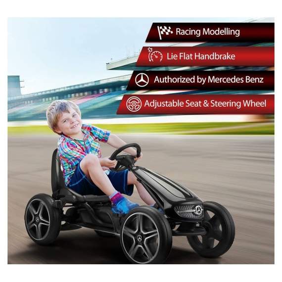 ბავშვთა პედლებიანი რკინის კარტინგი N123B, ფერი: შავი, 8 image