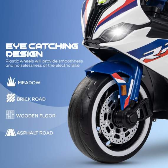 ბავშვის ელექტრო მოტოციკლი GOLDEN CHILD 919W, ფერი: თეთრი, 6 image