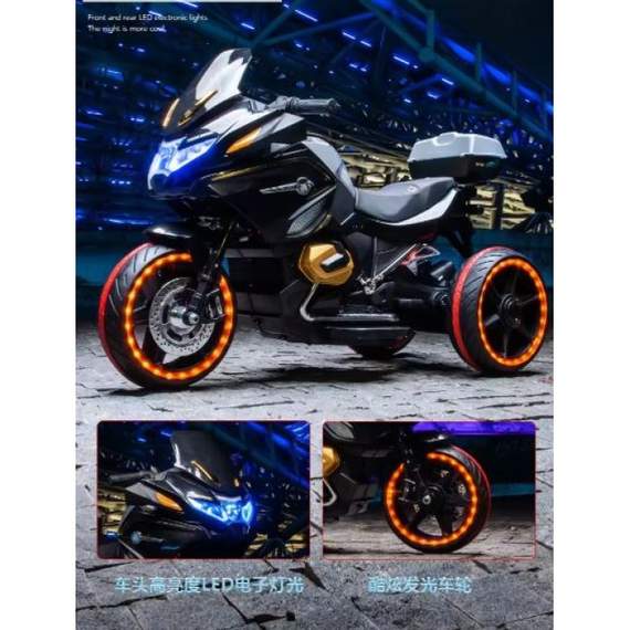 ბავშვის ელექტრო მოტოციკლი GOLDEN CHILD KP1698B, ფერი: შავი, 4 image