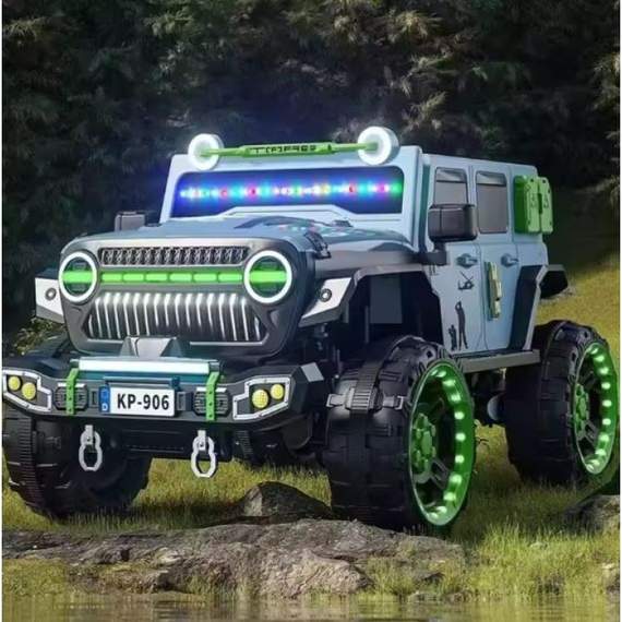 ბავშვის ელექტრო მანქანა HUMMER 4X4 906S-CER, ფერი: ნაცრისფერი, 2 image