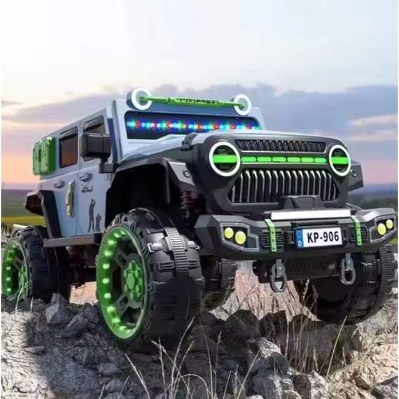 ბავშვის ელექტრო მანქანა HUMMER 4X4 906S-CER, ფერი: ნაცრისფერი, 3 image